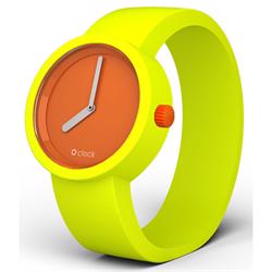 Image of O'Clock Neon gul med Orange ur